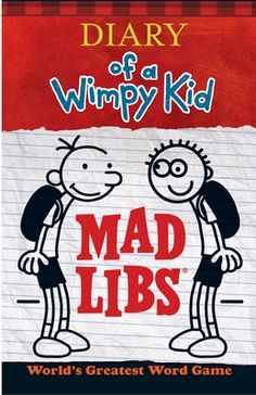 the book cover for diary of a wimpy kid mad libs