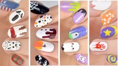 Easy Halloween Nails, Nail Art For Halloween, Easy Halloween Nails Design, Halloween Nails Design, Nail Art For Girls, Halloween Nail Design, Art For Halloween, Halloween Nails Easy, Marble Nail Art