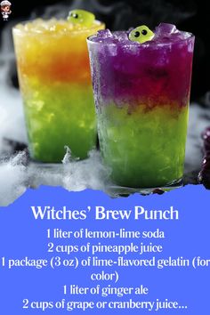 witches'brew punch recipe for halloween