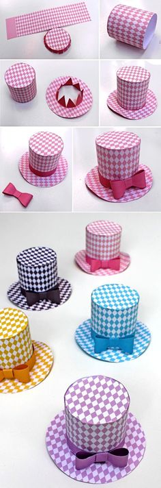 several pictures of different hats and bow ties on the same hat as shown in this screenshot