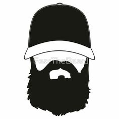 Beard Silhouette, Beard Stickers, Beard Svg, Ehlers Danlos Syndrome Awareness, Barber Logo, Beard Art, Mom Of Boys Shirt