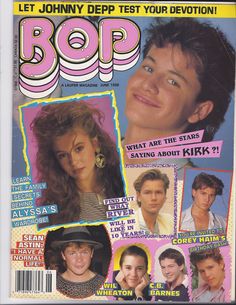 the cover of pop magazine with pictures of people on it