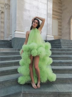 Grass Green Dress – Lirika Matoshi Halter Party Dress, Green Prom Dresses, Tulle Party Dress, Dama Dresses, Fest Outfits, Floral Prom Dresses, Prom Dresses 2020, Green Prom, Prom Dress Styles