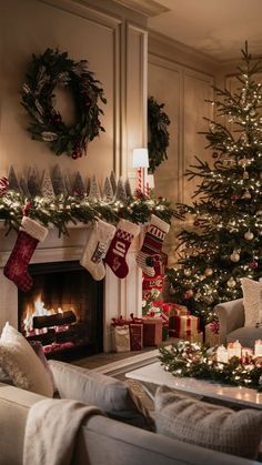 Home Decor: #homedecor, #interiordesign, #homedesign, #decor inspiration Elegant Cozy Christmas Decor, Christmas Warm Aesthetic, Cozy Christmas Decor Living Room, Christmas Decor Ideas For Living Room Traditional, Christmas House Aesthetic, Cozy Christmas Decorations, Red And Green Christmas Aesthetic, Winter Room Aesthetic, Christmas Living Room Aesthetic