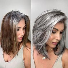 Anti Gray Hair, Jack Martin, Grey Hair Transformation, Gorgeous Gray Hair, Hot Hair Colors, Silver Highlights, Gray Hair Growing Out, Silver Hair Color, Natural Gray Hair