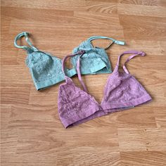 No Trading Super Cute Well Kept Bundles Welcome Spring Purple Lace Bra, Red Lace Bralette, Crochet Lingerie, White Lace Bralette, Lace Bandeau, Purple Lace, Red Lace, Lace Bralette, Teal Green