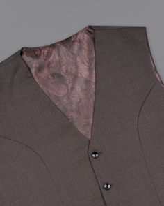 Exude confidence when you move out in this tundora brown Waistcoat from French Crown. This stylish plaid checkered Waistcoat comes collar and Single-breasted closure. This fashionable piece can be combined with a blue or white shirt and oxford for formal occasions. In addition to being constructed from Imported Superior Fabrics, French crown Waistcoats are built with top quality components and thoughtful construction. Terry Rayon Fabric: Terry Rayon is a premium-grade fabric that’s made of rayon Brown Waistcoat, Exude Confidence, Brown Texture, Brown Plaid, Outfit Style, Rayon Fabric, Luxury Fabrics, Formal Occasion, White Shirt