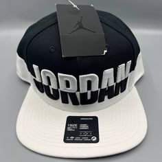 Air Jordan Hat Men White Black Panda Jumpman Pro Snap Back Cap New Black Snapback Flat Cap For Sports Events, Black Snapback Flat Cap For Sports, Black Flat Cap Fitted Hat For Sports, Black Fitted Flat Cap For Sports, White Breathable Snapback Hat With Flat Brim, Modern Black Outdoor Hat, Functional Snapback Hat For Streetwear, Black Sports Flat Cap, Black Flat Cap For Sports