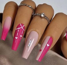 Valentines Day Nail Art, Girls Nail Designs, Horror Nails, Valentines Day Nail, Boho Nails, Wow Nails, Sassy Nails, Fancy Nails Designs, Glow Nails