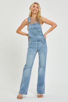 Get ready to rise above the rest with our Risen Straight Leg Overalls. These overalls are the perfect blend of style and comfort, giving you the confidence to take on the day. With a straight leg fit, you'll have all the mobility you need for any adventure. Elevate your wardrobe with Risen! Casual Full-length Relaxed Fit Overalls, Casual Full Length Relaxed Fit Overalls, Casual Full-length Overalls For Fall, Casual Full Length Overalls For Fall, Spring Full-length Relaxed Fit Overalls, Relaxed Fit Everyday Overalls, Utility Overalls With Relaxed Fit And Straight Leg, Utility Relaxed Fit Straight Leg Overalls, Relaxed Fit Fall Overalls