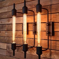 STEAMPUNK WALL LIGHT - 2PCS / 110V - LAMPS Pipe Wall Lamp, Lampe Steampunk, Industrial Wall Lamp, Pipe Lamp, Steampunk Lamp, Industrial Light Fixtures, Industrial Wall Lights, Industrial Wall, Led Wall Lamp