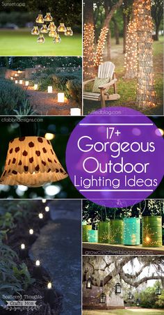 outdoor lighting ideas that are great for the garden or yard, and also to use as decorations