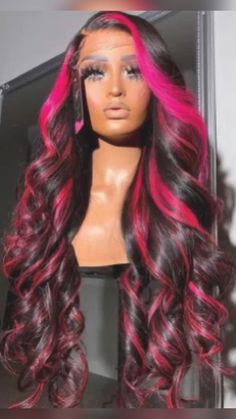 Black Hair Wig, Black Hair Wigs, Frontal Wig Hairstyles, Birthday Hairstyles, Pretty Hair Color, Front Lace Wigs Human Hair, Human Hair Lace Wigs, Baddie Hairstyles, Hair Lace