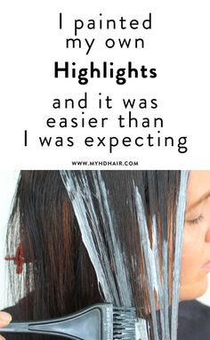 How To Do Highlights, Highlight Your Own Hair, Diy Ombre Hair, Blonde Hair At Home, At Home Highlights, Diy Balayage, Baylage Hair, Diy Highlights