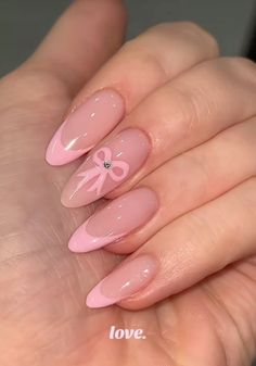 Almond Shaped Nails Pink, Pink Nails Square, Soft Nail Art, Valentine Nails Pink, Wow Nails