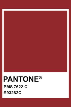 the pantone color is red and white