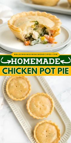 Easy to make a yummy comfort food! This Homemade Chicken Pot Pie recipe features shredded chicken, frozen vegetables, and a delicious homemade cream sauce. Serve this for a quick weeknight dinner! Chicken Pot Pie With Frozen Vegetables, Pot Pie Dough, Chicken Frozen Vegetables, Classic Chicken Pot Pie Recipe, Classic Chicken Pot Pie, Best Chicken Pot Pie, Chicken Pot Pie Filling, Pot Pie Recipes, Homemade Chicken Pot Pie