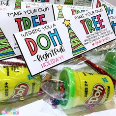 these do - it - yourself christmas tags are perfect for kids to make