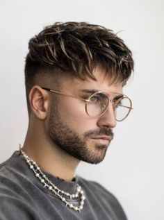 Top 50 Trendy & Cool Men's Fade Haircuts: Detailed Gallery | 50 Best Fade Haircuts for Men (Detailed Gallery) | Aesthetic Hairstyles For Men Best Fade Haircuts, Mens Haircuts Short Hair, Crop Haircut, Gents Hair Style, Crop Hair, Mens Hairstyles Thick Hair, Men Hair Color, Faded Hair, Hair Inspiration Short