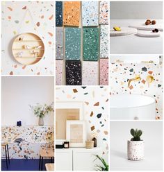 various images of different shapes and sizes of wallpapers, including a round table