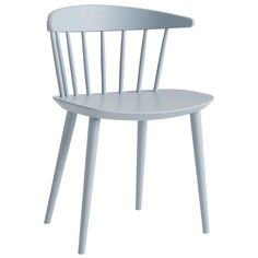 a grey wooden chair on a white background