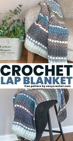 the crochet lap blanket pattern is easy to make and perfect for beginners