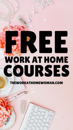 free work at home courses for women