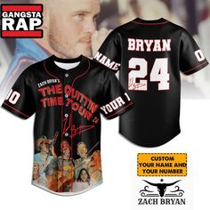 Zach Bryan’s The Quittin Time Tour Custom Baseball Jersey Shirt Introducing our Baseball Jersey, a perfect blend of classic style and modern comfort. Crafted from high-quality, breathable fabric, it offers exceptional comfort and durability. With its iconic button-up design and customizable options, this jersey is ideal for sports enthusiasts and casual wear alike. Elevate your [...] Custom Baseball Jersey, Personalized Baseballs, Baseball Jersey Shirt, Zach Bryan, Gangsta Rap, Sweater Trends, Custom Jerseys, Shirt Store, Trending Today