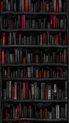 a book shelf filled with lots of books