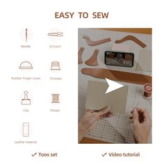 the instructions for how to sew