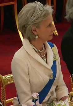 A recent image of Birgitte in the Cartier tiara Cartier Tiara, Delhi Durbar, Olivia Coleman, Duchess Of Gloucester, Lovers Knot Tiara, The Crown Season, Duke Of Devonshire, Royal Tiaras, Princess Alexandra