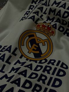 the real madrid jersey is on display