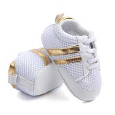 Baby Leather Sneaker - Two Striped - Lace Up - Soft Soles Sneakers Upper Material: Leather Toddler Age, Walker Shoes, Soft Shoes, Sole Sneakers, Baby Sneakers, Boys Sneakers, Crib Shoes, Newborn Boy, Girls Sneakers