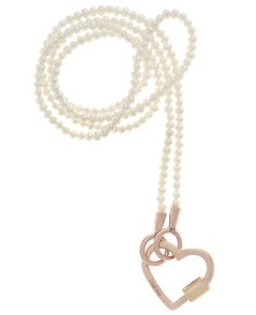 About The Lock: The Baby Heartlock measures 1.7cm x 1.7cm with a thickness of 2mm, closure is 4mm. 14k rose gold. About The Strand: This strand is 16" Seed Pearl strand with 14k yellow gold loops. Pearl Necklace With Gold, Marla Aaron, Biker Chain, Baby Heart, Platinum Chain, Pearl Strands Necklace, Gold Heart Pendant, Pearl Strand, Heart Lock