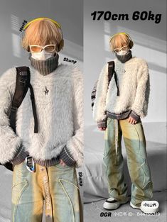 Male Gyaru Fashion, Harajuku Mens Fashion, Japanese Y2k Fashion Men, Boy Y2k Outfit, Gyaruo Men Fashion, Y2k Male Fashion, Harajuku Outfit, Japanese Street Fashion Men