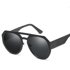 Noir - Black Unisex Sunglasses-Sunglasses-Dani Joh-Dani Joh Black Round Frame Sunglasses For Outdoor, Trendy Black Sunglasses With Metal Frame, Trendy Black Metal Frame Sunglasses, Modern Black Metal Sunglasses, Black Metal Frame Aviator Sunglasses For Summer, Black Sunglasses With Mirrored Round Frame, Black Sunglasses With Mirrored Lenses And Round Frame, Black Round Frame Sunglasses With Mirrored Lenses, Brown Aviator Sunglasses