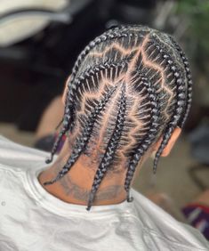 Drop Braids For Men, Men’s Plats Braids, Braids To The Side Men, Men Side Braids, Guys Hair Braided, Male Plait Hairstyles, Boy Plaits Hairstyles, Bad Braids