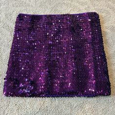 New, Never Worn But No Tags Bc It’s From Amazon Super Stretchy, Not Itchy Size Medium Can Be Worn As A Mini Skirt! Perfect For A Festival Or A Fun Night Out! Feel Free To Comment Any Questions Or Concerns! Purple Sparkly Skirt, Sequin Tube Top, Purple Mini Skirt, Amazon Tops, Sparkly Skirt, Tube Top, Halloween Costume, Mini Skirt, Night Out