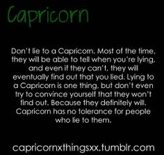 the caption for capricorn is written in green on a black background with white lettering