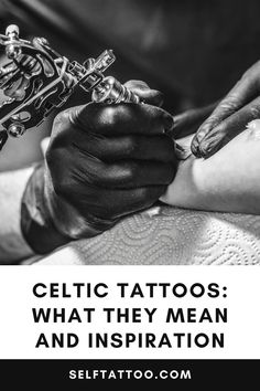 The intricate knot work of ancient Celtic symbols have significant meanings such as love, loyalty, and strength. The beauty of the designs intertwined with the history of the culture and deep meaning have made Celtic symbols one of the most popular tattoo choices in the world. Irish Family Tattoos, Ancient Celtic Symbols, Celtic Sleeve Tattoos, Meaningful Tattoos For Men, Minimalist Tattoo Meaning, Tattoo Ideas Males, Unique Tattoos For Women, Celtic Cross Tattoos