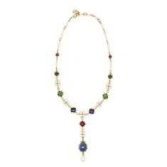 Ben-Amun Tudores Cavill Necklace Luxury Beaded Necklaces For Festive Occasions, Elegant Gold Multi-stone Bridal Necklace, Luxury Festive Pearl Necklace, Luxury Pearl Necklace, Beachy Necklace, Jewellery Sketches, 24kt Gold, Classic Gold, Hair Ornaments