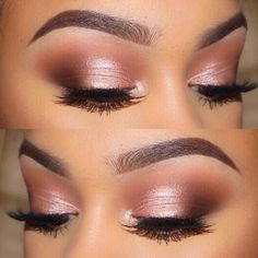 everyday glam rose gold eye | makeup @skyeasiyanbi Rose Gold Eye Makeup, Best Eyebrow Makeup, Make Up Gold, Bentuk Alis, Mekap Mata, Gold Eye Makeup, Makeup Tip, Rose Gold Makeup, Eyebrow Makeup Tips