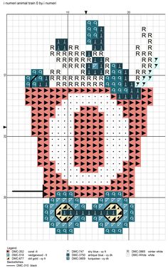 a cross stitch pattern with the letter c on it