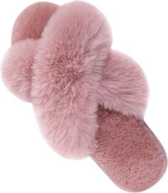 Amazon.com | Women's Cross Band Slippers Fuzzy Soft House Slippers Plush Furry Warm Cozy Open Toe Fluffy Home Shoes Comfy Winter Indoor Outdoor Slip On Breathable | Slippers Foam Sandals, Fluffy Rabbit, Best Slippers, Indoor Outdoor Slippers, Comfy Winter, Comfy Slippers, Open Toe Slippers, Comfortable Slippers, Outdoor Slippers