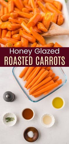 honey glazed roasted carrots are the perfect side dish for any meal or appetizer