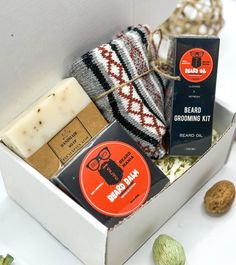 Beard Grooming Kit as the Perfect Gift This Set Includes: 🖤 Beard Balm 🤍Handmade Soap 🖤 Men’s Socks 🤍 Beard Oil 🖤 Packaged in a Gift Box with a Ribbon 🤍 Any Personalized Message Please let us know if you would like to build a custom gift box instead or you are interested in a corporate order! Men Self Care, Beard Oil Packaging, Gift Box For Him, Beard Grooming Kit, Beard Care Kit, Mens Valentines Gifts, Diy Gift Set, Custom Gift Boxes, Beard Grooming