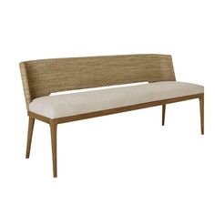 Emerson Bench - Pure Salt Shoppe Wood Dining Bench, Bench With Back, Pure Salt, Entry Bench, Perforated Metal, Dining Table With Bench, Loft Design, Fresh Design, Dining Room Decor