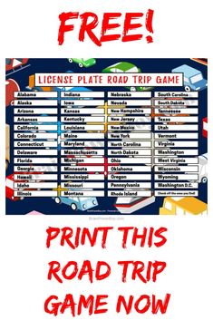 the road trip game is free