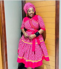 Setswana Traditional Dresses, South African Fabric, South African Dresses, Seshweshwe Dresses, Sotho Traditional Dresses, Sesotho Traditional Dresses, South African Traditional Dresses, Casual Chiffon Dress, African Traditional Wear