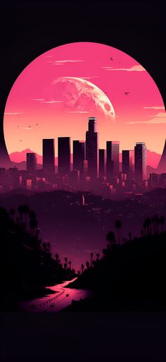 Soft pink aesthetic view of the Los Angeles skyline featuring the U.S. Bank Tower. Niagara Wallpaper, Soft Pink Aesthetic Wallpaper Iphone, Soft Pink Aesthetic Wallpaper, Pink Aesthetic Wallpaper Iphone, Pink Los Angeles, Lofi Wallpaper, Soft Pink Aesthetic, Los Angeles Wallpaper, Gorgeous Wallpaper